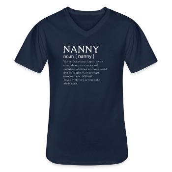 Superstarke Tagesmutter lustige Geschenkidee Kraft - Männer-T-Shirt mit V-Ausschnitt - Navy - Vorne - AI Model Male 178 dark (178cm)