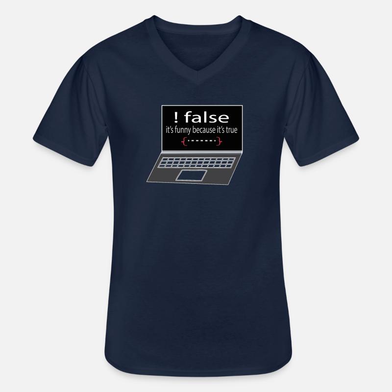 Softwareentwickler Programmierer Geschenk - Männer-T-Shirt mit V-Ausschnitt - Navy