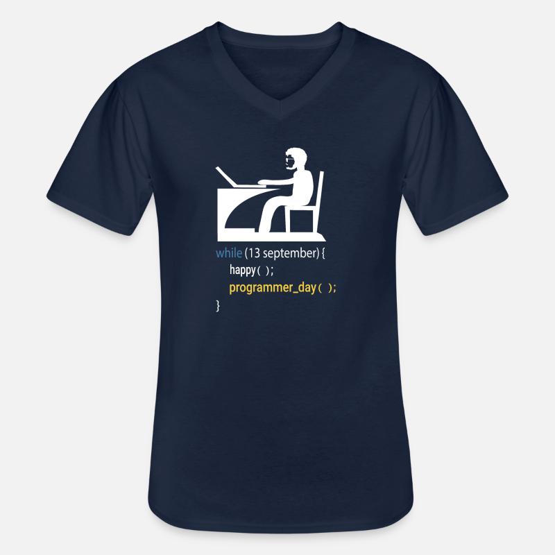 Softwareentwickler Programmierer Geschenk - Männer-T-Shirt mit V-Ausschnitt - Navy