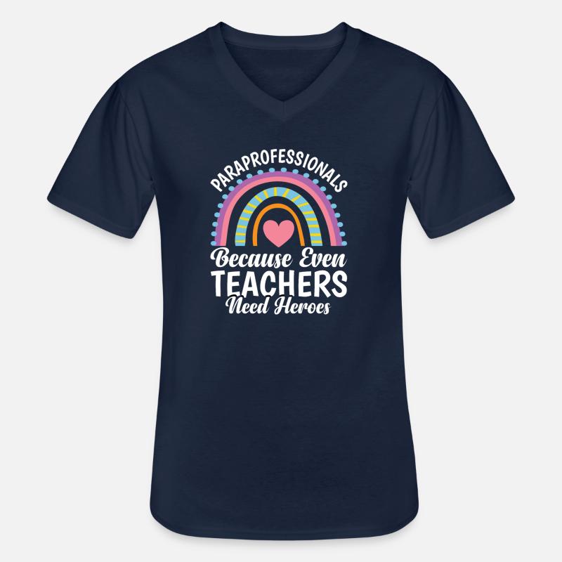 Paraprofessionell - Männer-T-Shirt mit V-Ausschnitt - Navy