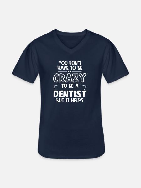 Dental assistant Dentist Tooth - Men's V-Neck T-Shirt - navy