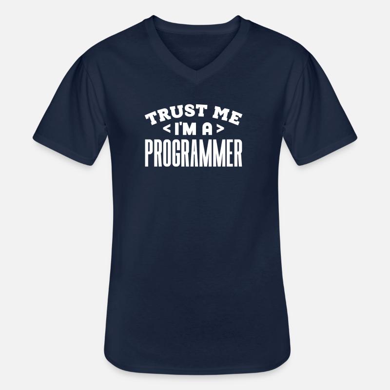 Softwareentwickler Programmierer Geschenk - Männer-T-Shirt mit V-Ausschnitt - Navy