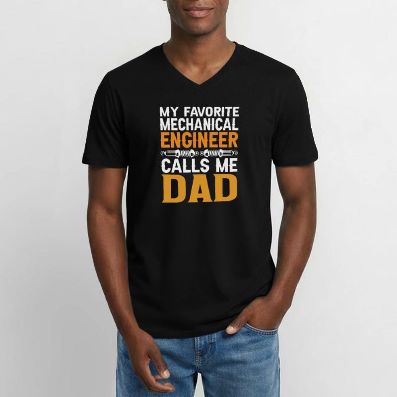 Engineer Brain Mechanical Engineering Electrical Engineering Son Men's V-Neck T-Shirt