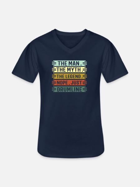 Drumline - Drummer - Drum - Drummer - Funny - Men's V-Neck T-Shirt - navy