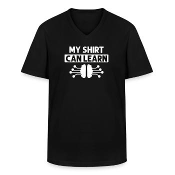 Deep Learning Machine Learning AI KI - Männer-T-Shirt mit V-Ausschnitt - Schwarz - Vorne - AI Model Male 178 dark (178cm)