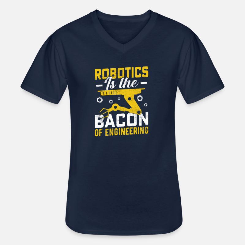 Roboter Programmierer Automatisierungstechniker - Männer-T-Shirt mit V-Ausschnitt - Navy