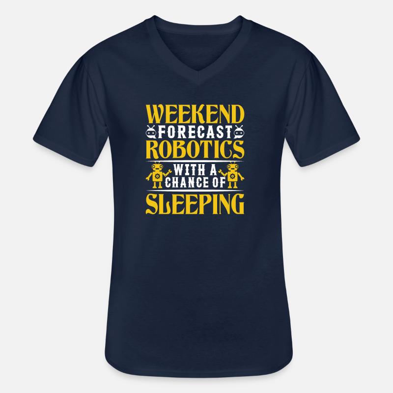 Roboter Programmierer Automatisierungstechniker - Männer-T-Shirt mit V-Ausschnitt - Navy