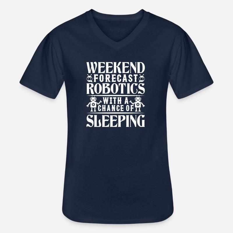 Robot Programmer Automation Technician - Men's V-Neck T-Shirt - navy