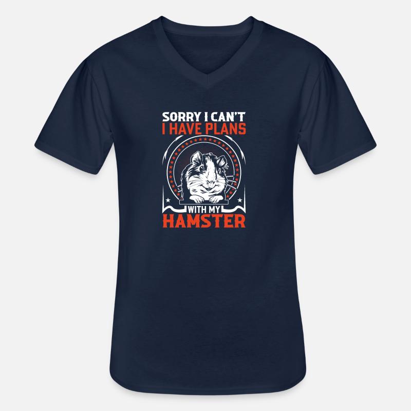 Hamster Liebhaber Hamster Geschenk - Männer-T-Shirt mit V-Ausschnitt - Navy