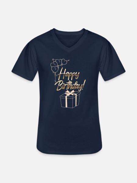 Buon compleanno! - Maglietta da uomo classica con scollo a V - navy
