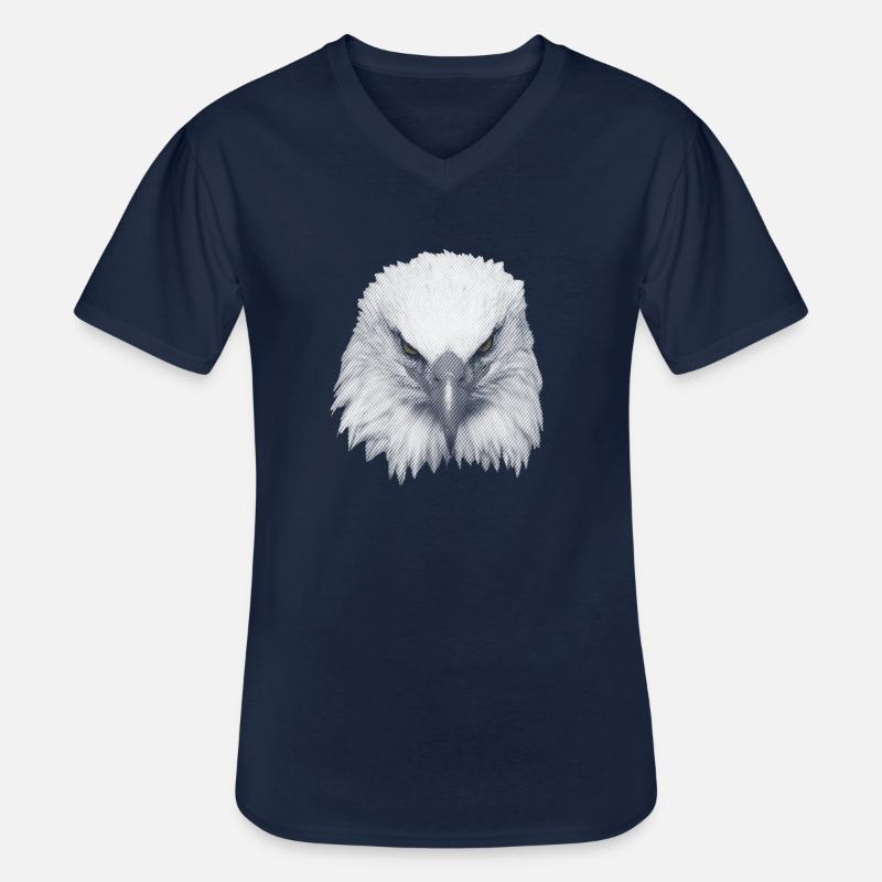 Great Eagle Kopf - Männer-T-Shirt mit V-Ausschnitt - Navy