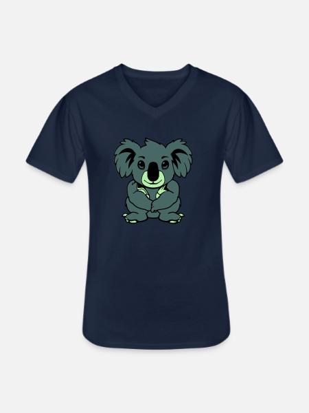 Koala Bear Comic Animal - Men's V-Neck T-Shirt - navy