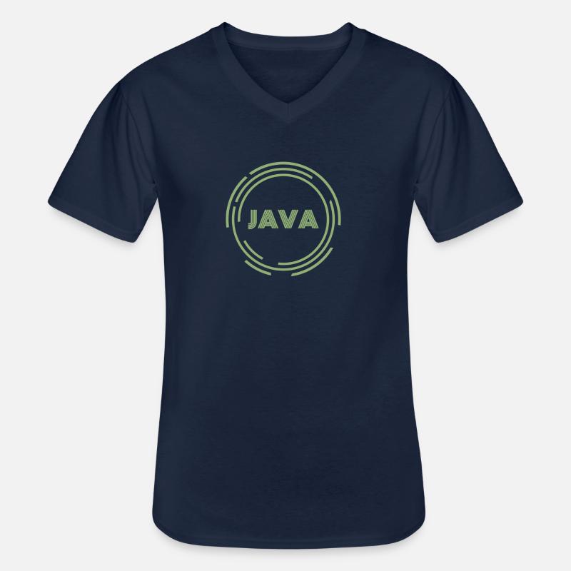 ..JAVA - T-shirt col V Homme - marine
