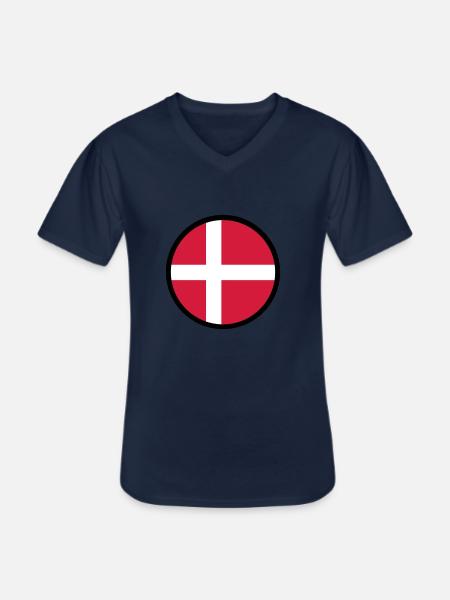Marked by Denmark - Men's V-Neck T-Shirt - navy