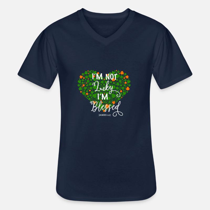 Christlich Gott Glaube Religiöses Geschenk - Männer-T-Shirt mit V-Ausschnitt - Navy
