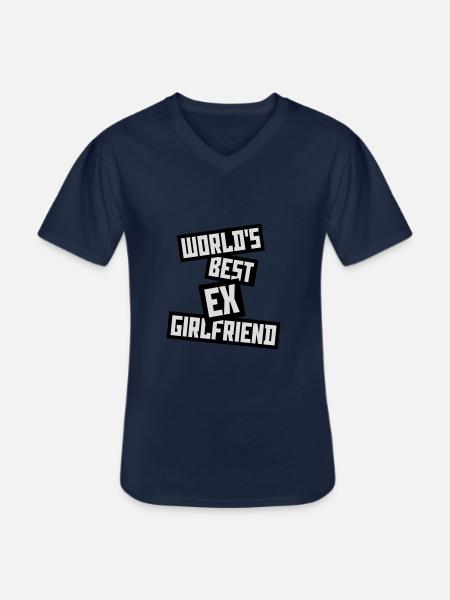 World's Best Ex Girlfriend - Men's V-Neck T-Shirt - navy
