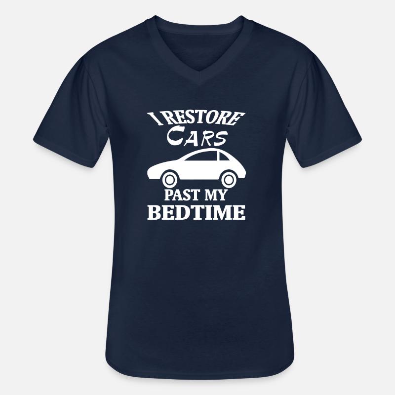 Car Auto - Männer-T-Shirt mit V-Ausschnitt - Navy