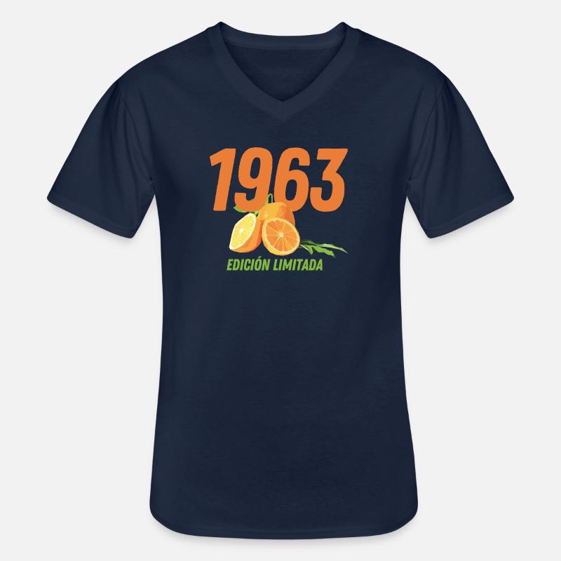 1963 - Edición Limitada - Männer-T-Shirt mit V-Ausschnitt - Navy