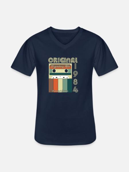 Legendary 1984 Anniversary - Men's V-Neck T-Shirt - navy