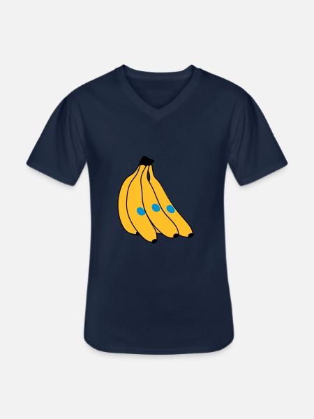 Banane - T-shirt col V Homme - marine