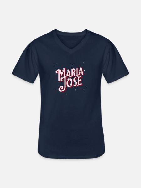 Maria Jose name personalized - Men's V-Neck T-Shirt - navy