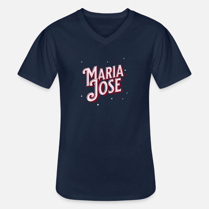 Maria Jose name personalized - Men's V-Neck T-Shirt - navy