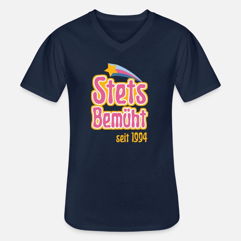 Stets Bemüht seit 1994 - Männer-T-Shirt mit V-Ausschnitt - Navy