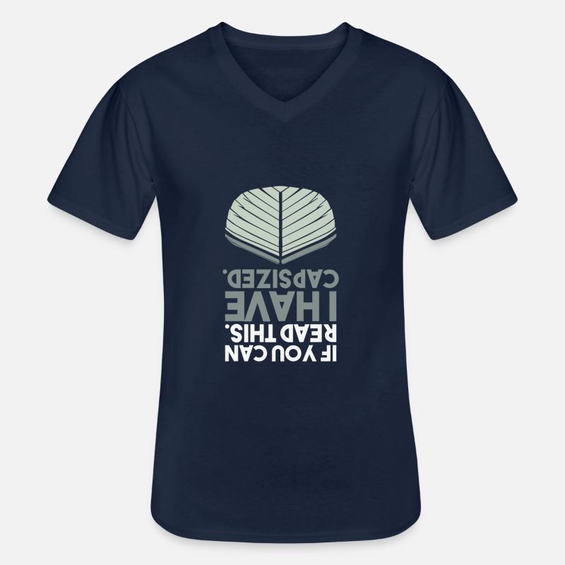 Nautical Sailing Water Fun - Men's V-Neck T-Shirt - navy