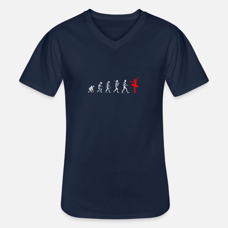 Dancers-Evolution - Männer-T-Shirt mit V-Ausschnitt - Navy