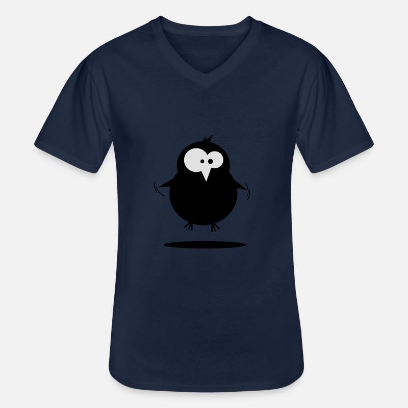 Vogel - Männer-T-Shirt mit V-Ausschnitt - Navy