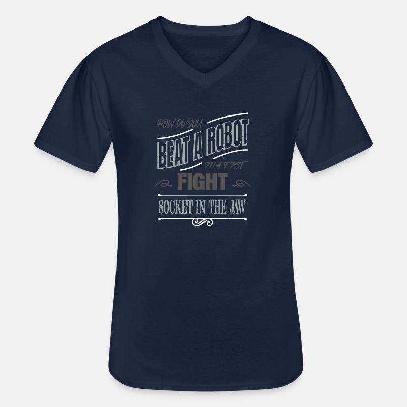 Robotics Engineering Artificial Intelligence - Men's V-Neck T-Shirt - navy