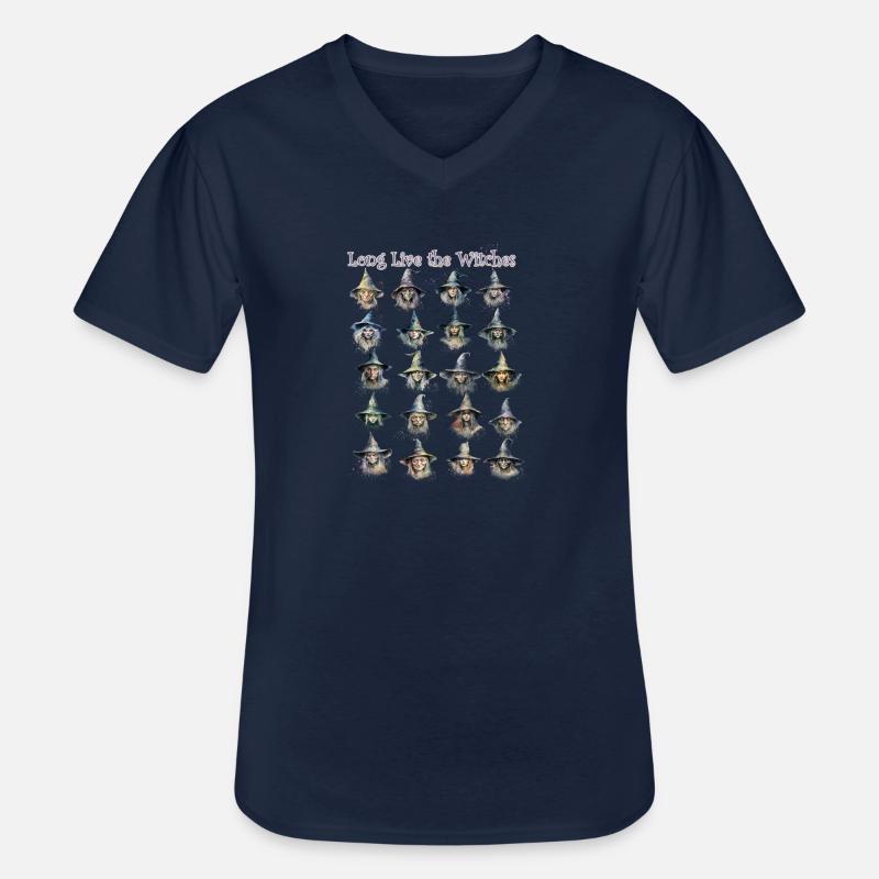 Lang leben die Hexen - Männer-T-Shirt mit V-Ausschnitt - Navy