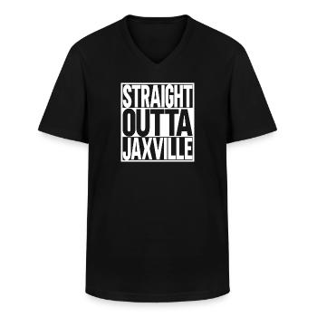 Jacksonville Florida - Männer-T-Shirt mit V-Ausschnitt - Schwarz - Vorne - AI Model Male 178 dark (178cm)