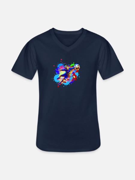 Handball, handballer, Beachhandball,Graffiti - Männer-T-Shirt mit V-Ausschnitt - Navy