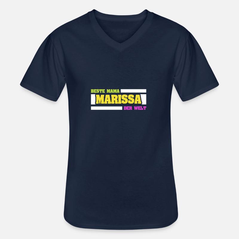 Marissa als Mutter - Männer-T-Shirt mit V-Ausschnitt - Navy