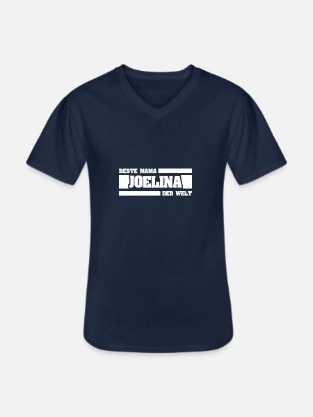 Mutter Joelina - Männer-T-Shirt mit V-Ausschnitt - Navy