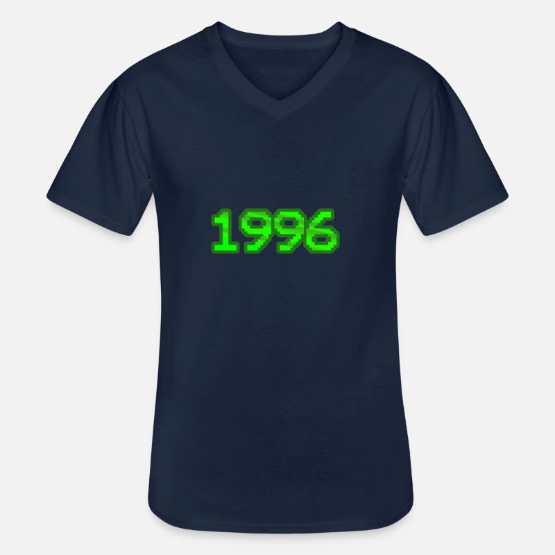 Nerd 1996 - Männer-T-Shirt mit V-Ausschnitt - Navy