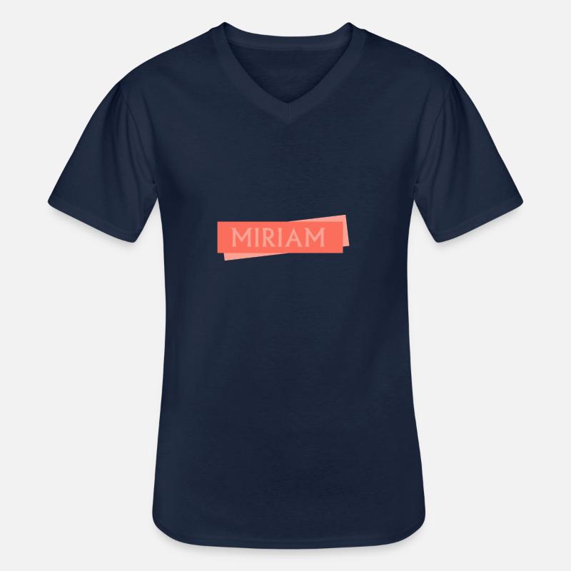 Miriam als Mädchenname - Männer-T-Shirt mit V-Ausschnitt - Navy