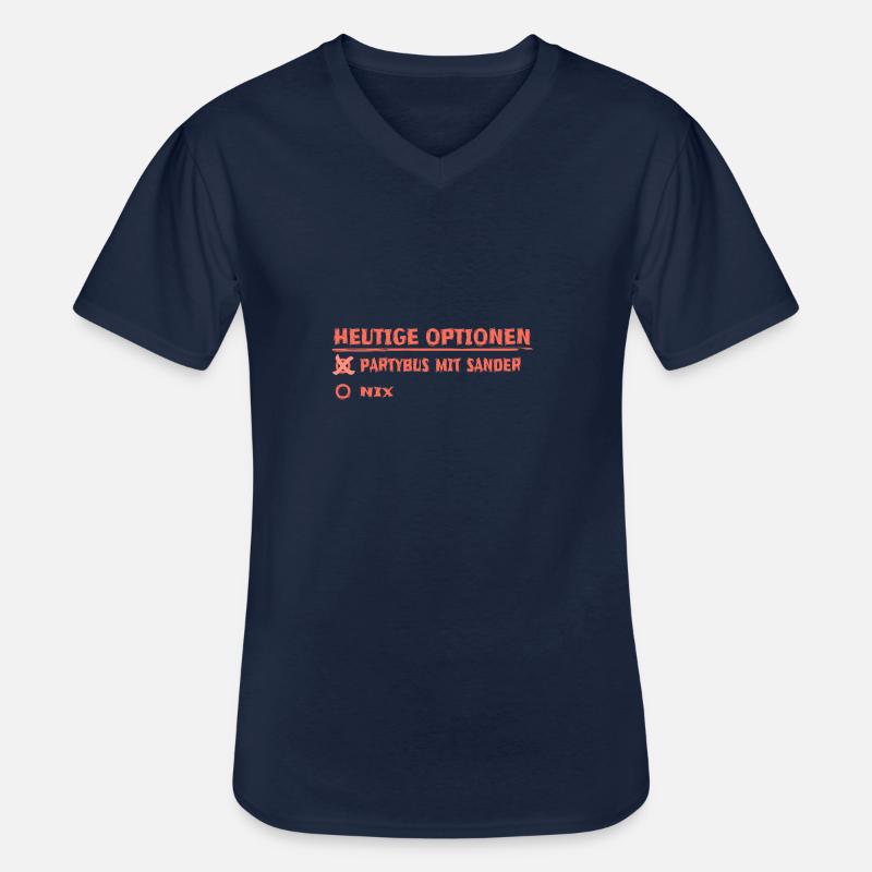 sander als Vorname - Männer-T-Shirt mit V-Ausschnitt - Navy
