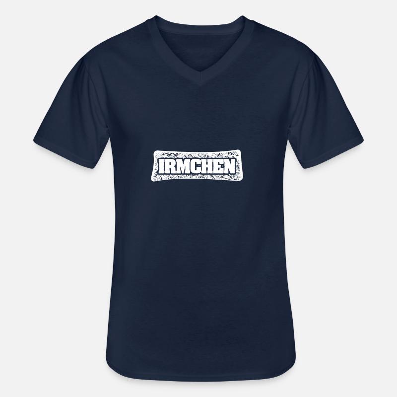 Vorname Irmchen - Männer-T-Shirt mit V-Ausschnitt - Navy