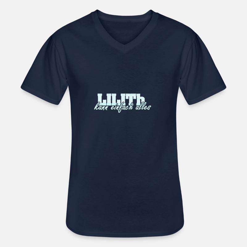 Spruch Lilith - Männer-T-Shirt mit V-Ausschnitt - Navy