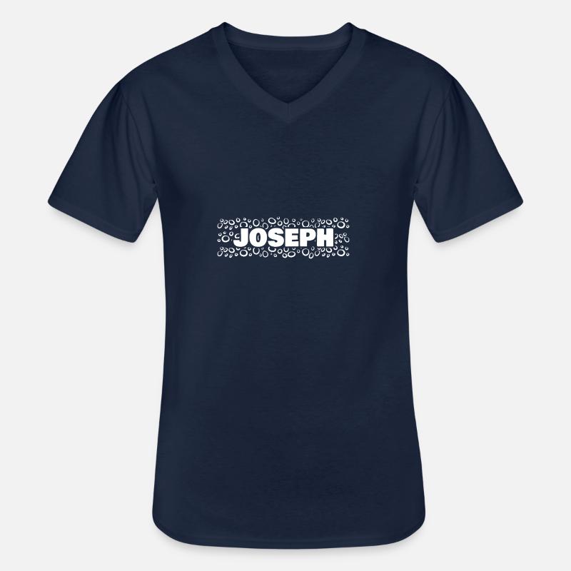 Joseph - Männer-T-Shirt mit V-Ausschnitt - Navy