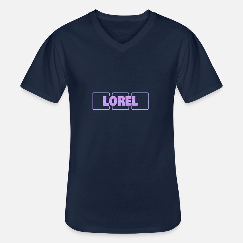 Schwangerschaft Lorel - Männer-T-Shirt mit V-Ausschnitt - Navy