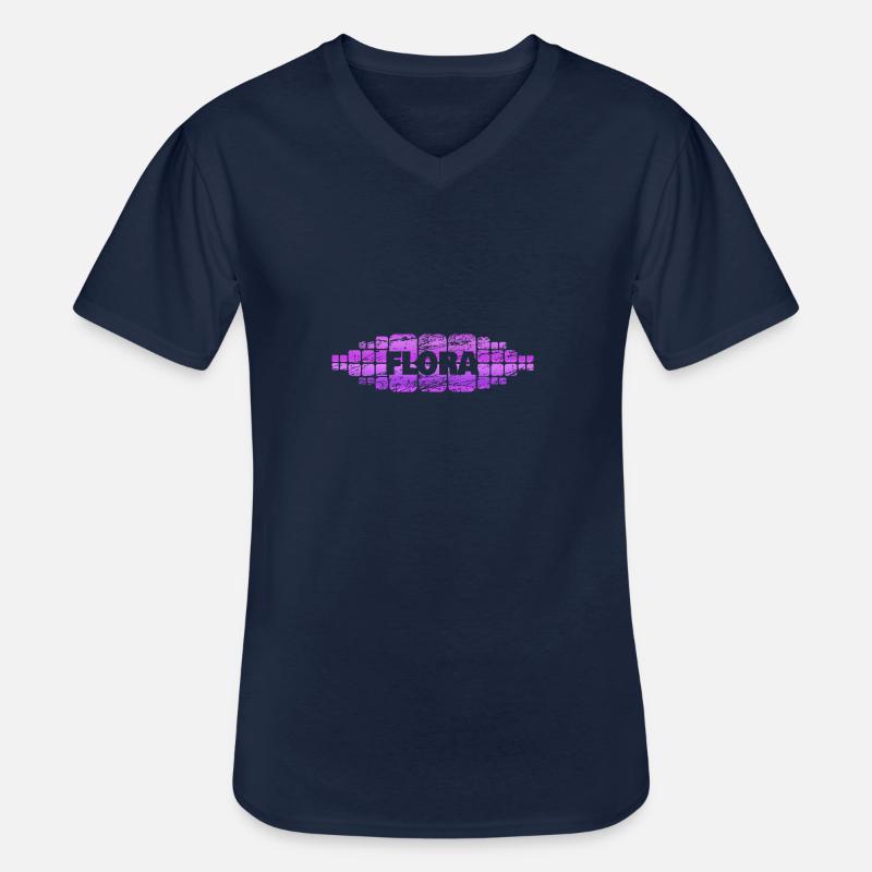 Mutter Mama Mutti Flora - Männer-T-Shirt mit V-Ausschnitt - Navy