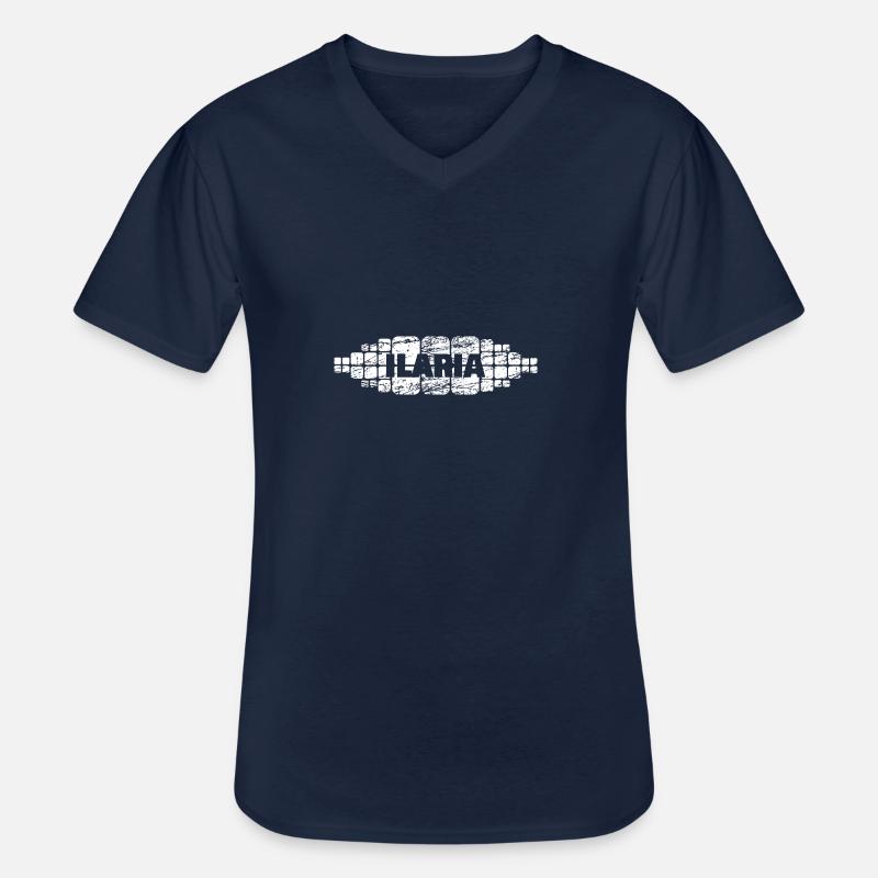 Mutter Ilaria - Männer-T-Shirt mit V-Ausschnitt - Navy