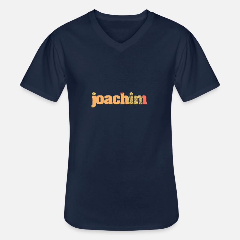 joachim - Männer-T-Shirt mit V-Ausschnitt - Navy