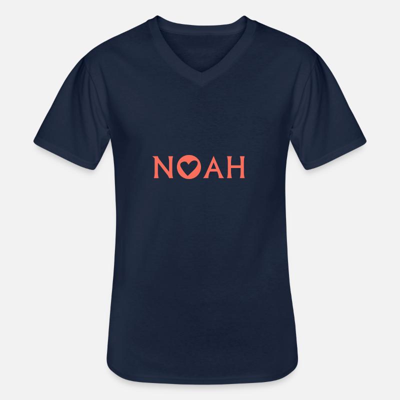 Noah - Männer-T-Shirt mit V-Ausschnitt - Navy