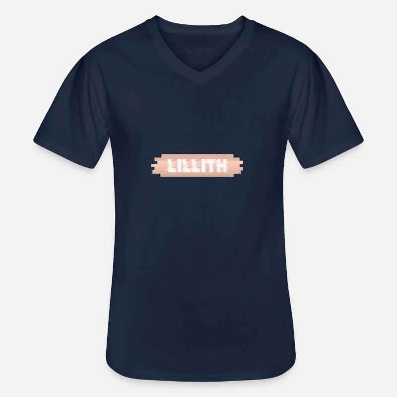 Lillith - Männer-T-Shirt mit V-Ausschnitt - Navy