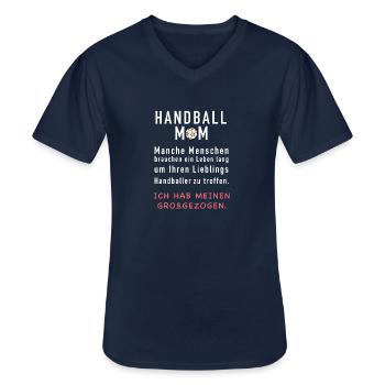 Handball Mama - Männer-T-Shirt mit V-Ausschnitt - Navy - Vorne - AI Model Male 178 dark (178cm)