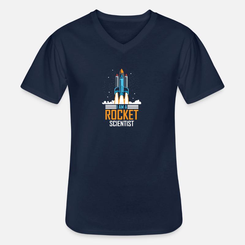 I'm Rocket Scientist Rocket Science - Men's V-Neck T-Shirt - navy